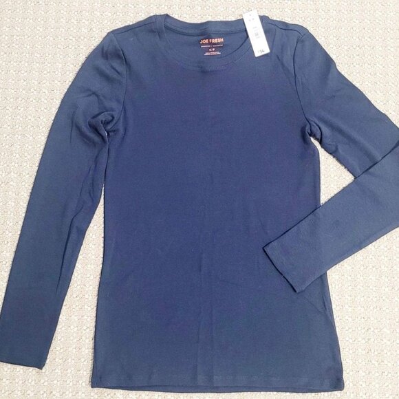 Ladies' New "Joe Fresh" Navy Blue long-sleeve shirt & leggings (Size Small) *NEW - Picture 5 of 7